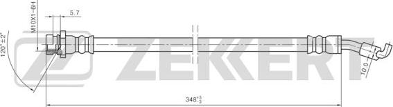 Zekkert BS-9465 - Flessibile del freno autozon.pro