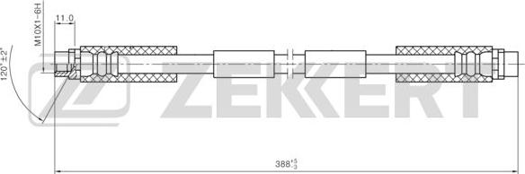 Zekkert BS-9461 - Flessibile del freno autozon.pro