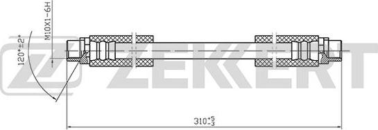 Zekkert BS-9400 - Flessibile del freno autozon.pro