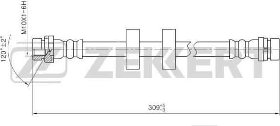 Zekkert BS-9432 - Flessibile del freno autozon.pro