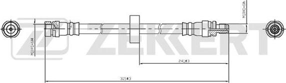 Zekkert BS-9424 - Flessibile del freno autozon.pro