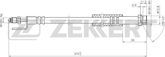 Zekkert BS-9478 - Flessibile del freno autozon.pro