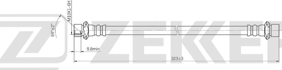 Zekkert BS-9552 - Flessibile del freno autozon.pro