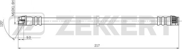 Zekkert BS-9511 - Flessibile del freno autozon.pro