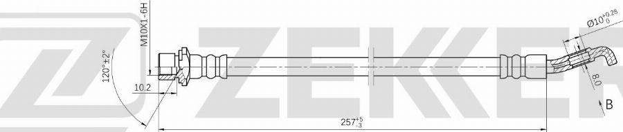 Zekkert BS-9529 - Flessibile del freno autozon.pro