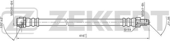 Zekkert BS-9040 - Flessibile del freno autozon.pro