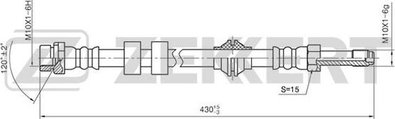 Zekkert BS-9055 - Flessibile del freno autozon.pro