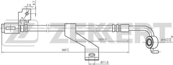 Zekkert BS-9162 - Flessibile del freno autozon.pro