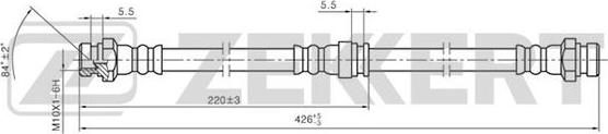 Zekkert BS-9127 - Flessibile del freno autozon.pro