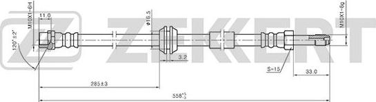 Zekkert BS-9399 - Flessibile del freno autozon.pro