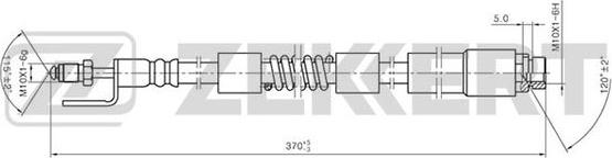 Zekkert BS-9362 - Flessibile del freno autozon.pro