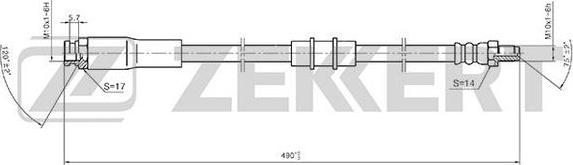 Zekkert BS-9387 - Flessibile del freno autozon.pro