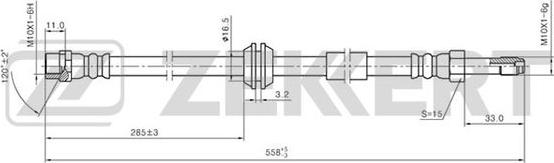 Zekkert BS-9339 - Flessibile del freno autozon.pro