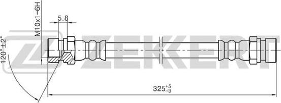 Zekkert BS-9335 - Flessibile del freno autozon.pro