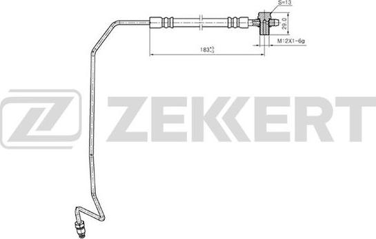 Zekkert BS-9244 - Flessibile del freno autozon.pro