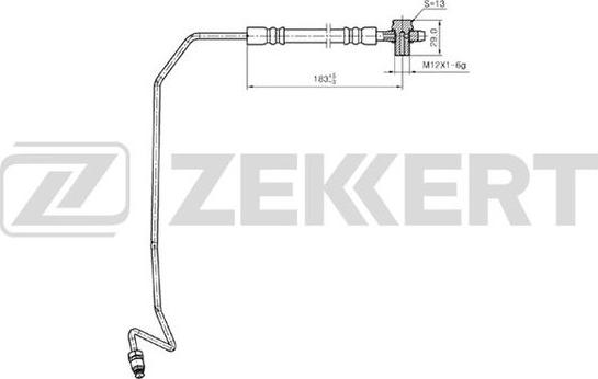 Zekkert BS-9245 - Flessibile del freno autozon.pro