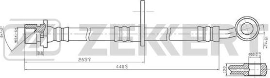 Zekkert BS-9264 - Flessibile del freno autozon.pro