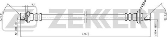 Zekkert BS-9261 - Flessibile del freno autozon.pro