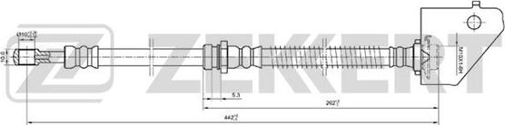 Zekkert BS-9206 - Flessibile del freno autozon.pro