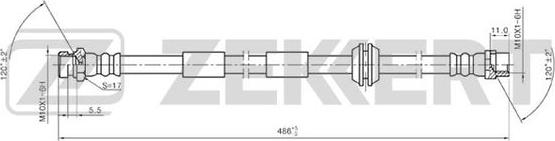 Zekkert BS-9200 - Flessibile del freno autozon.pro