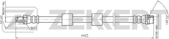 Zekkert BS-9208 - Flessibile del freno autozon.pro