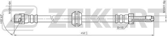 Zekkert BS-9279 - Flessibile del freno autozon.pro