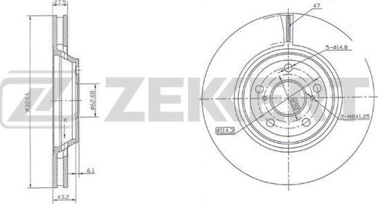 Zekkert BS-5991 - Discofreno autozon.pro