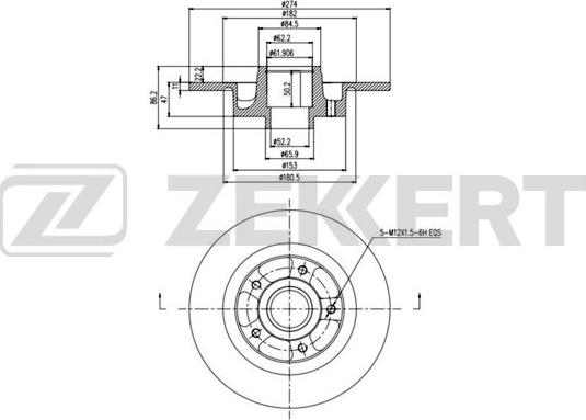 Zekkert BS-5998BZ - Discofreno autozon.pro