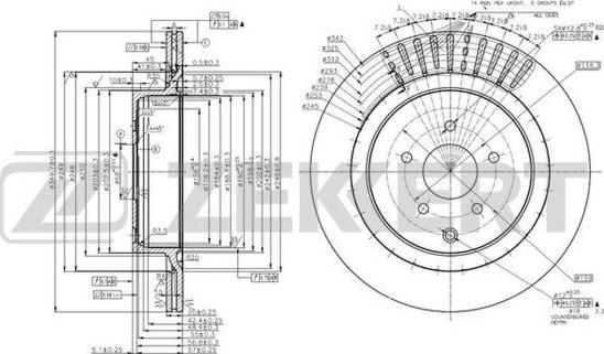 Zekkert BS-5993 - Discofreno autozon.pro