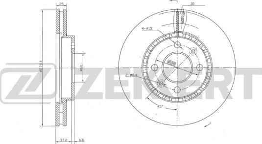 Zekkert BS-5944 - Discofreno autozon.pro