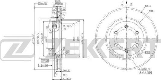 Zekkert BS-5945 - Discofreno autozon.pro