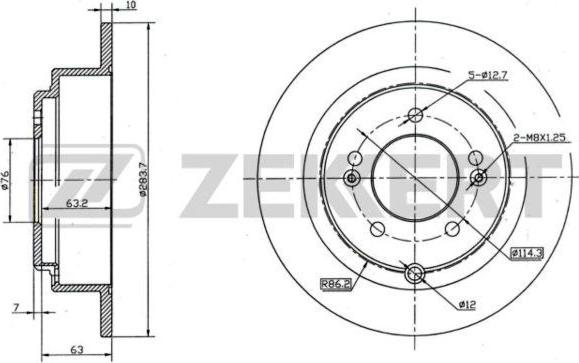 Zekkert BS-5947 - Discofreno autozon.pro