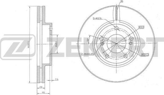 Zekkert BS-5960 - Discofreno autozon.pro