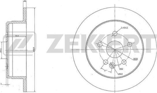 Zekkert BS-5961 - Discofreno autozon.pro