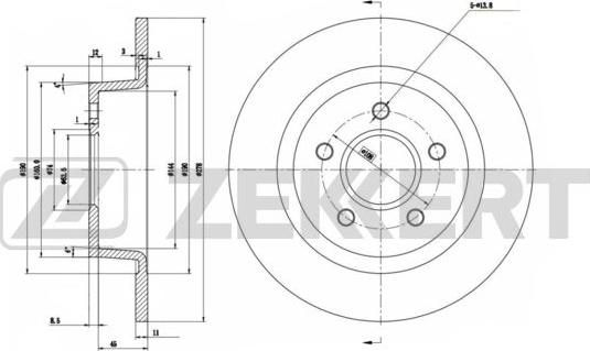 Zekkert BS-5963 - Discofreno autozon.pro