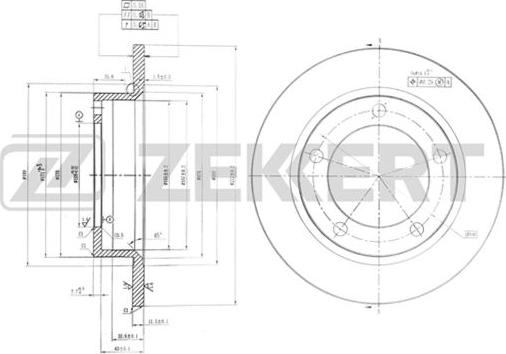 Zekkert BS-5913 - Discofreno autozon.pro