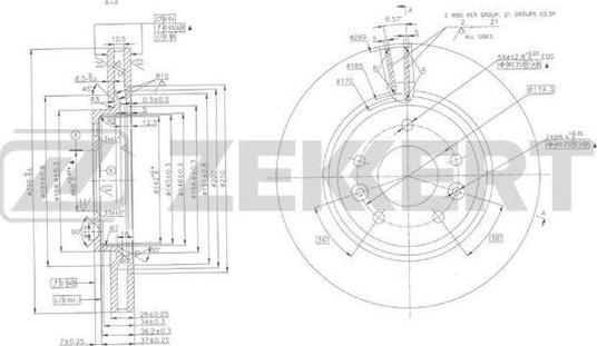 Zekkert BS-5917 - Discofreno autozon.pro