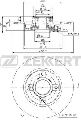 Zekkert BS-5989 - Discofreno autozon.pro