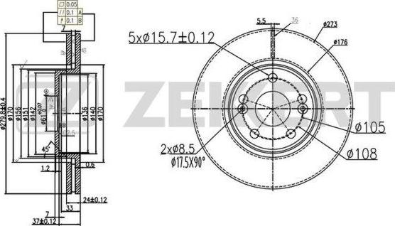 Zekkert BS-5931 - Discofreno autozon.pro