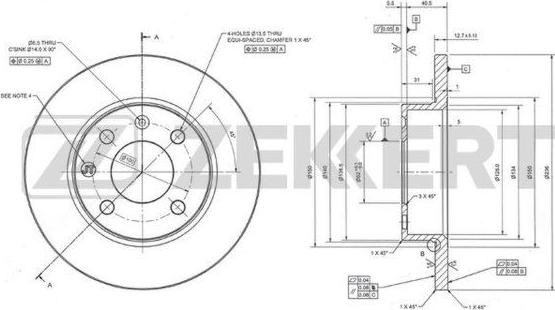 Zekkert BS-5926 - Discofreno autozon.pro