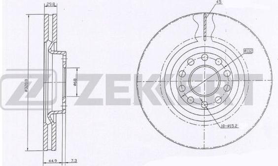 Zekkert BS-5976 - Discofreno autozon.pro