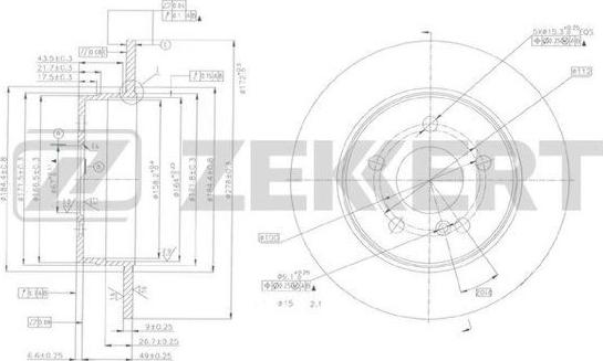 Zekkert BS-5970 - Discofreno autozon.pro