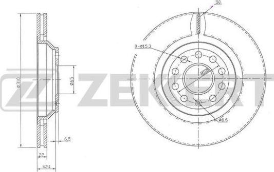 Zekkert BS-5973 - Discofreno autozon.pro