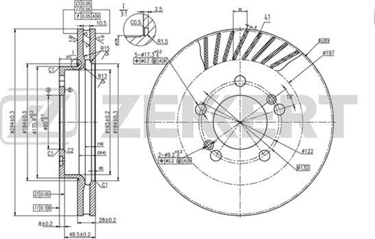 Zekkert BS-5490 - Discofreno autozon.pro