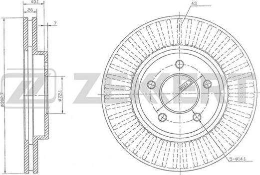 Zekkert BS-5469 - Discofreno autozon.pro