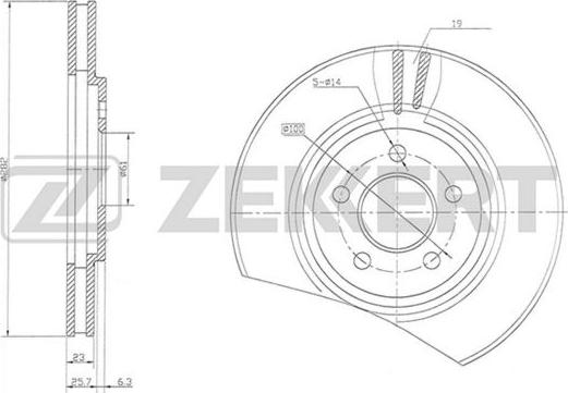 Zekkert BS-5466 - Discofreno autozon.pro