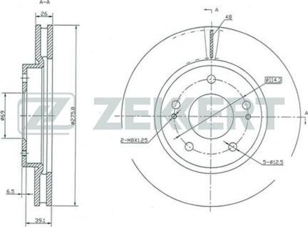 Zekkert BS-5408 - Discofreno autozon.pro