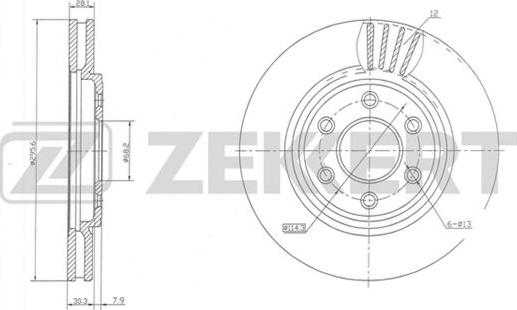 Zekkert BS-5414 - Discofreno autozon.pro