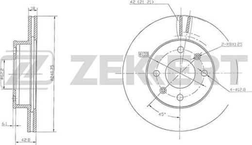 Zekkert BS-5485 - Discofreno autozon.pro