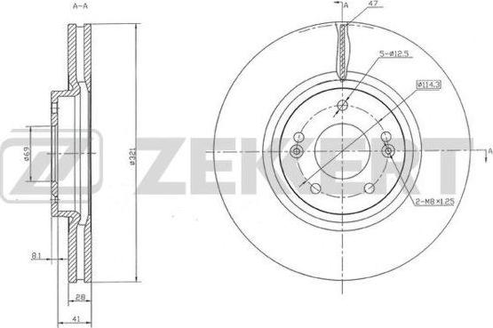 Zekkert BS-5426 - Discofreno autozon.pro